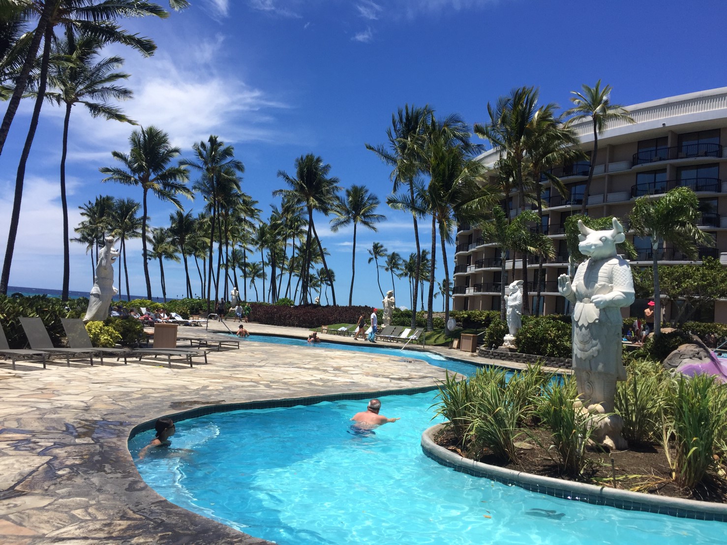 ハワイ島旅行３日目：ヒルトン・ワイコロア・ビレッジのプールが