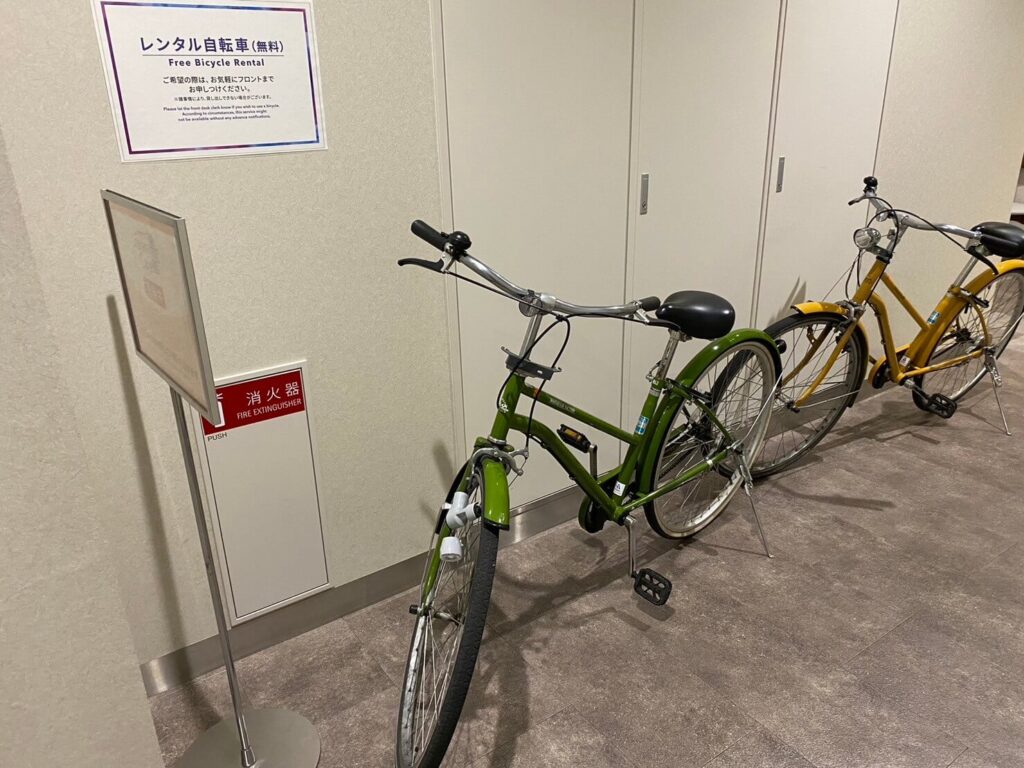 コンフォートホテル松山　レンタル自転車